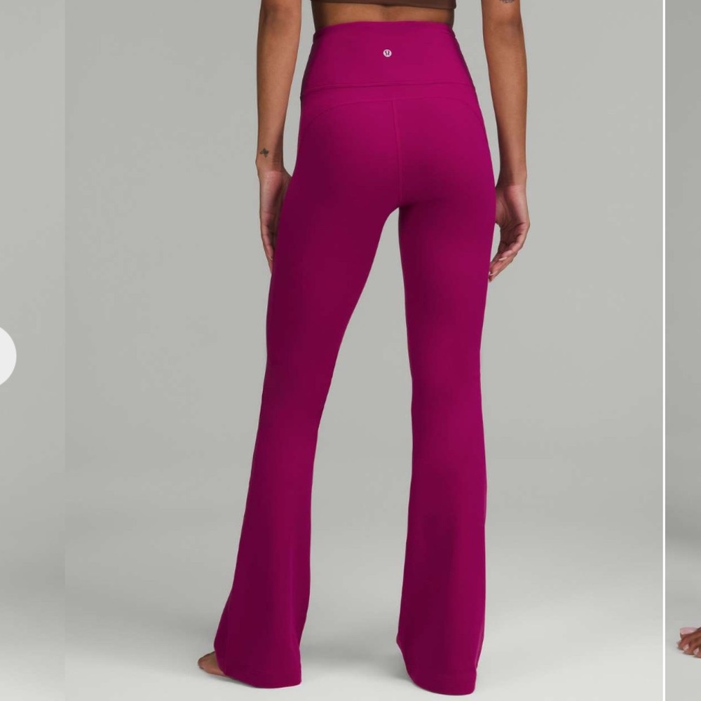 lululemon athletica Women's High-Rise Flared Leggings in Magenta